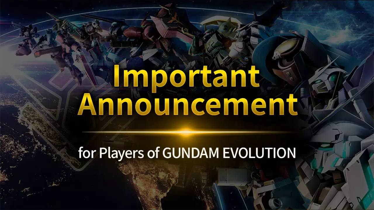 Bandai Namco закрывают Gundam Evolution